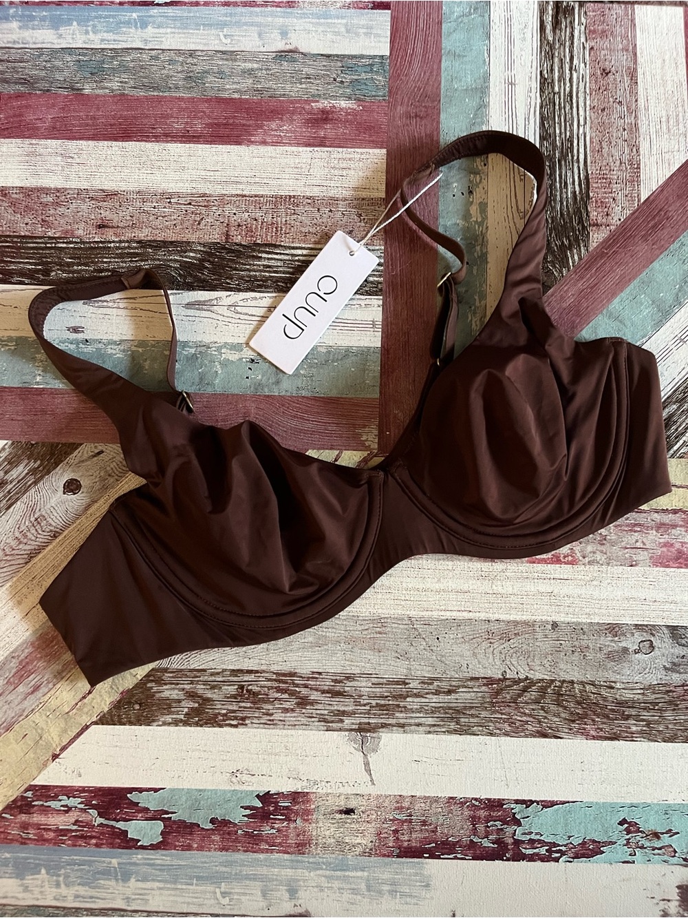 CUUP The Scoop Micro Bra NWT Espresso underwire Lightweight SZ 38A